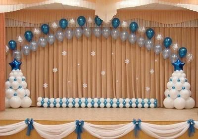 Оформление выпускного воздушными шарами